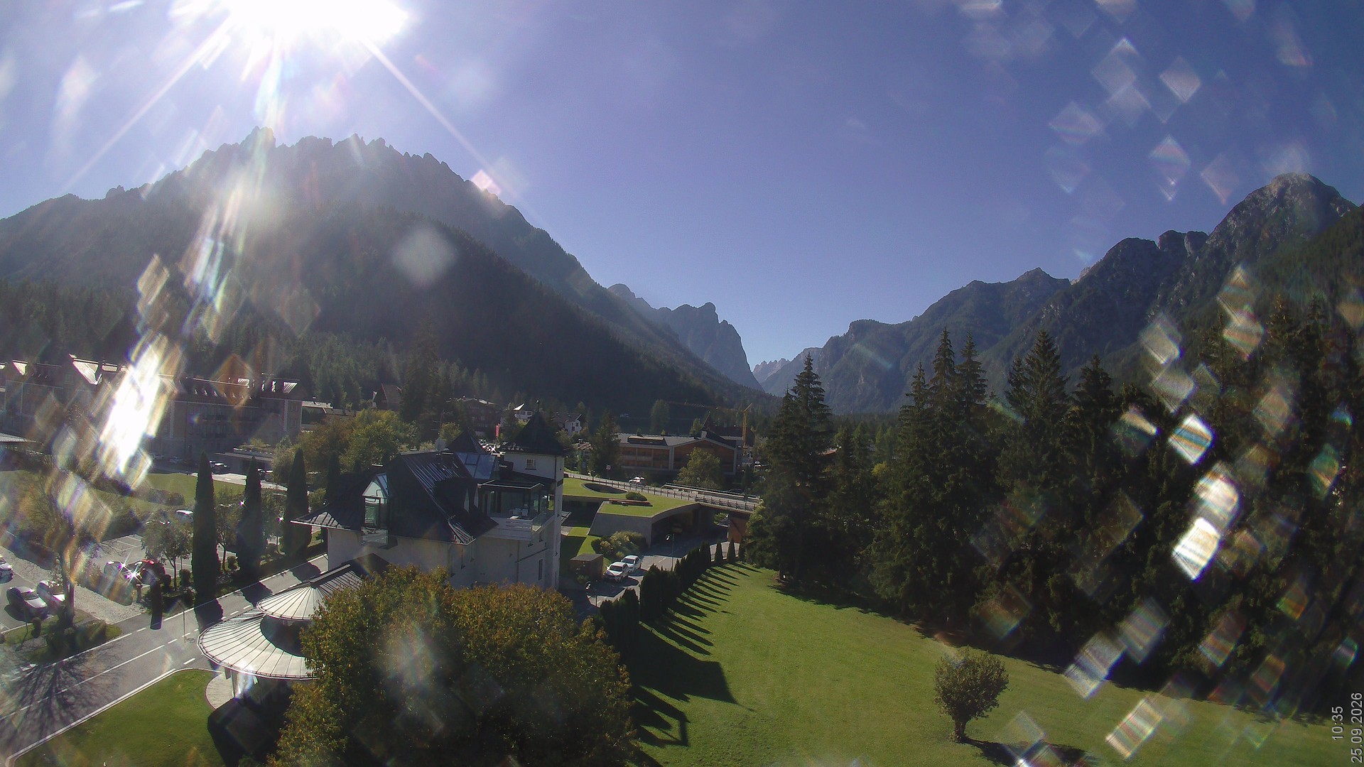Archived image Webcam Apparthotel Germania - Höhlenstein Valley