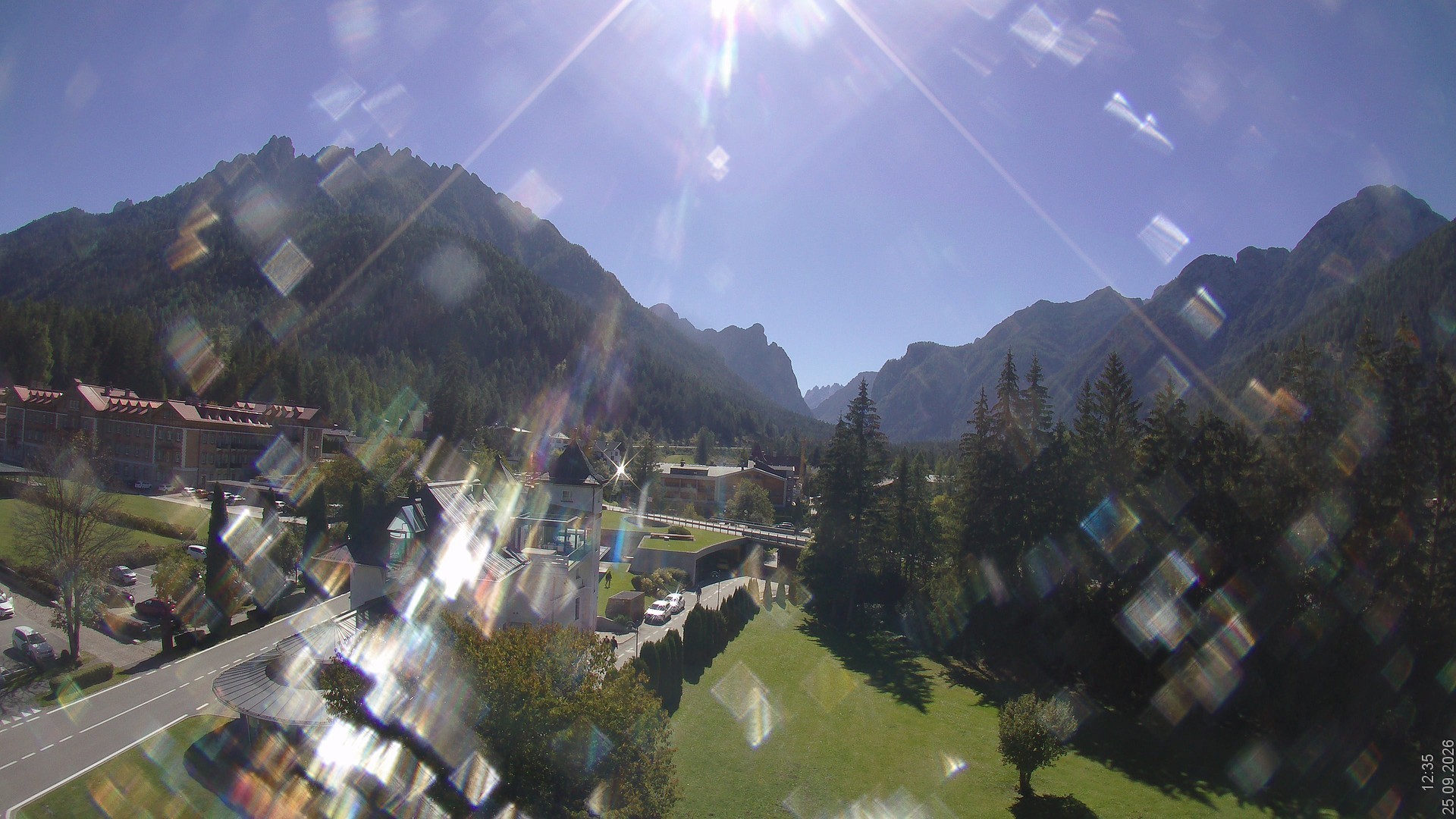 Archived image Webcam Apparthotel Germania - Höhlenstein Valley
