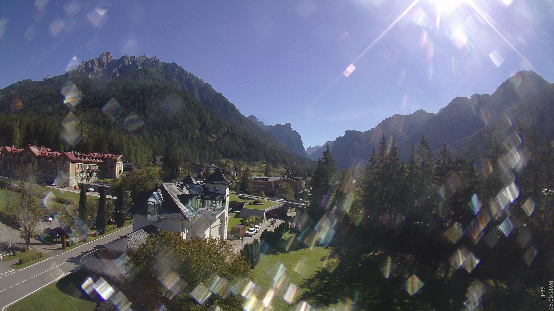 Archived image Webcam Apparthotel Germania - Höhlenstein Valley