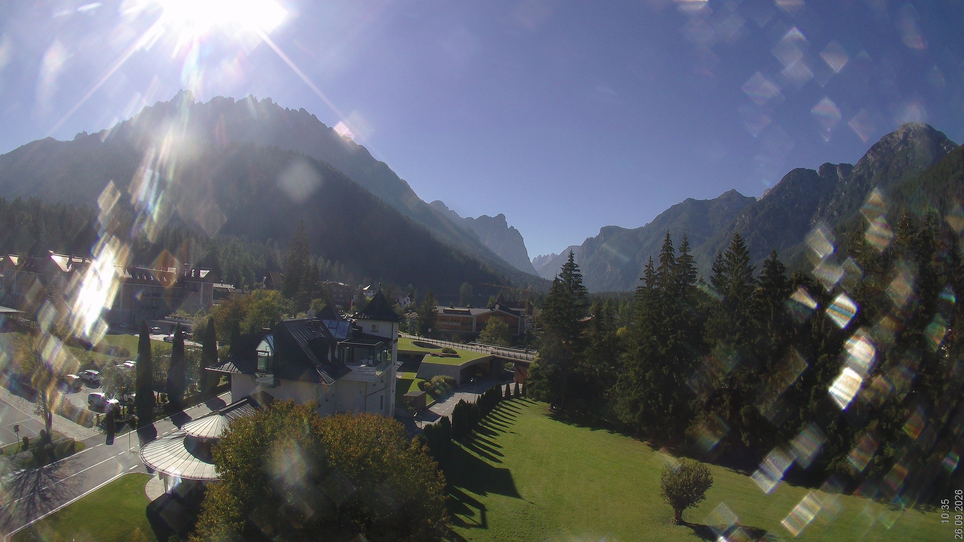 Archiv Foto Webcam Apparthotel Germania – Blick auf das Höhlensteintal