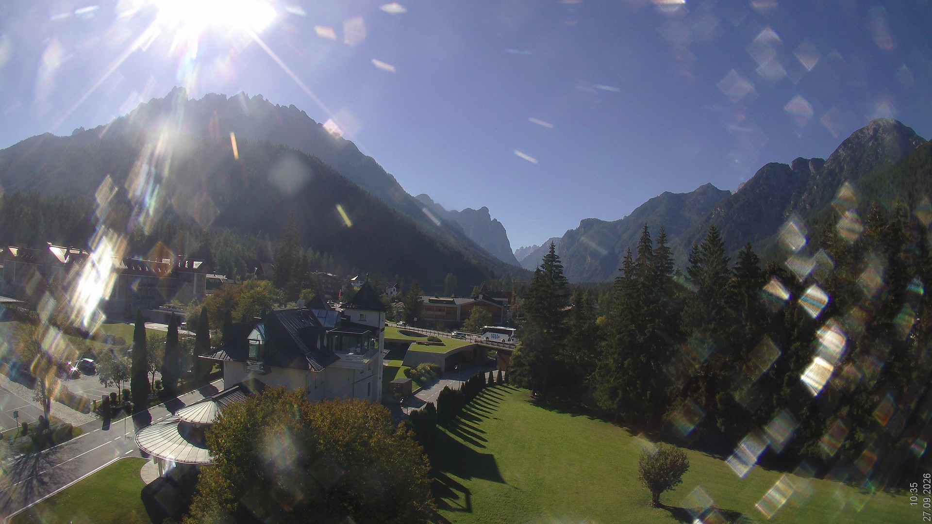 Archiv Foto Webcam Apparthotel Germania – Blick auf das Höhlensteintal