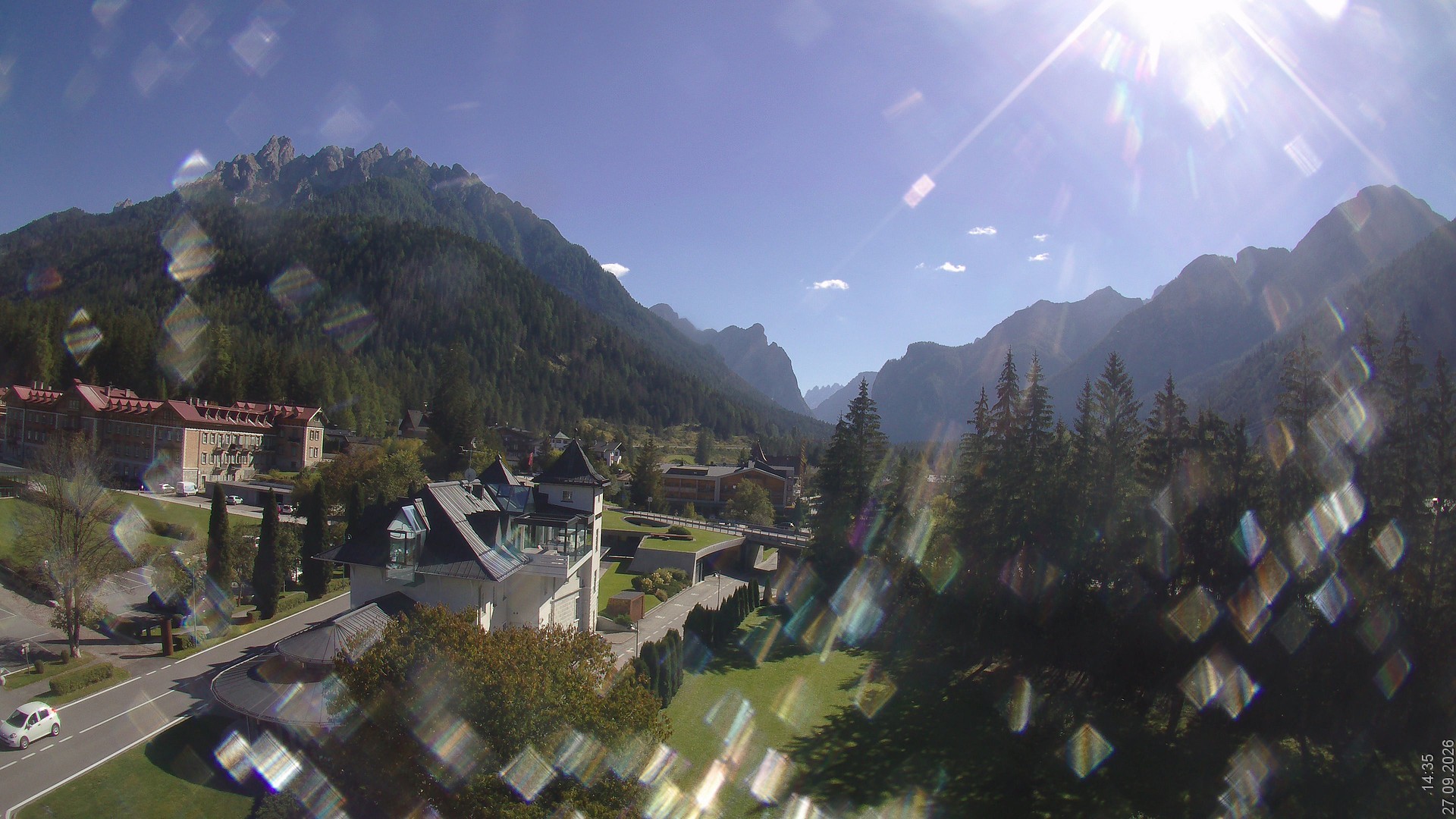 Archiv Foto Webcam Apparthotel Germania – Blick auf das Höhlensteintal