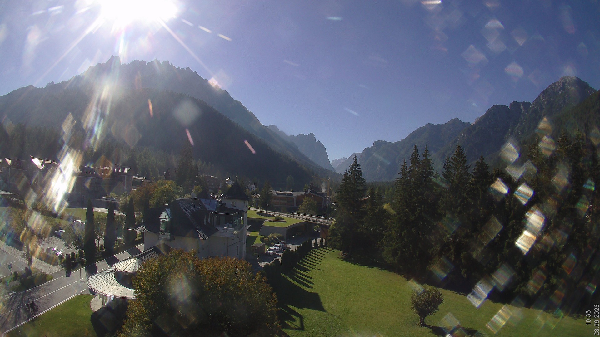 Archiv Foto Webcam Apparthotel Germania – Blick auf das Höhlensteintal