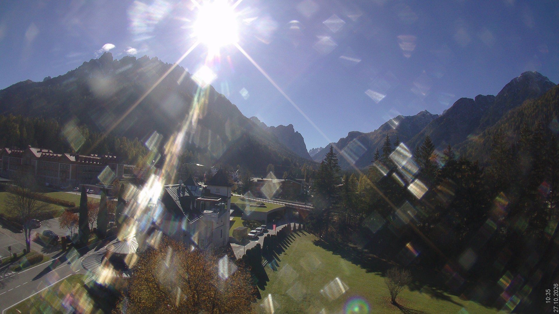 Archived image Webcam Apparthotel Germania - Höhlenstein Valley
