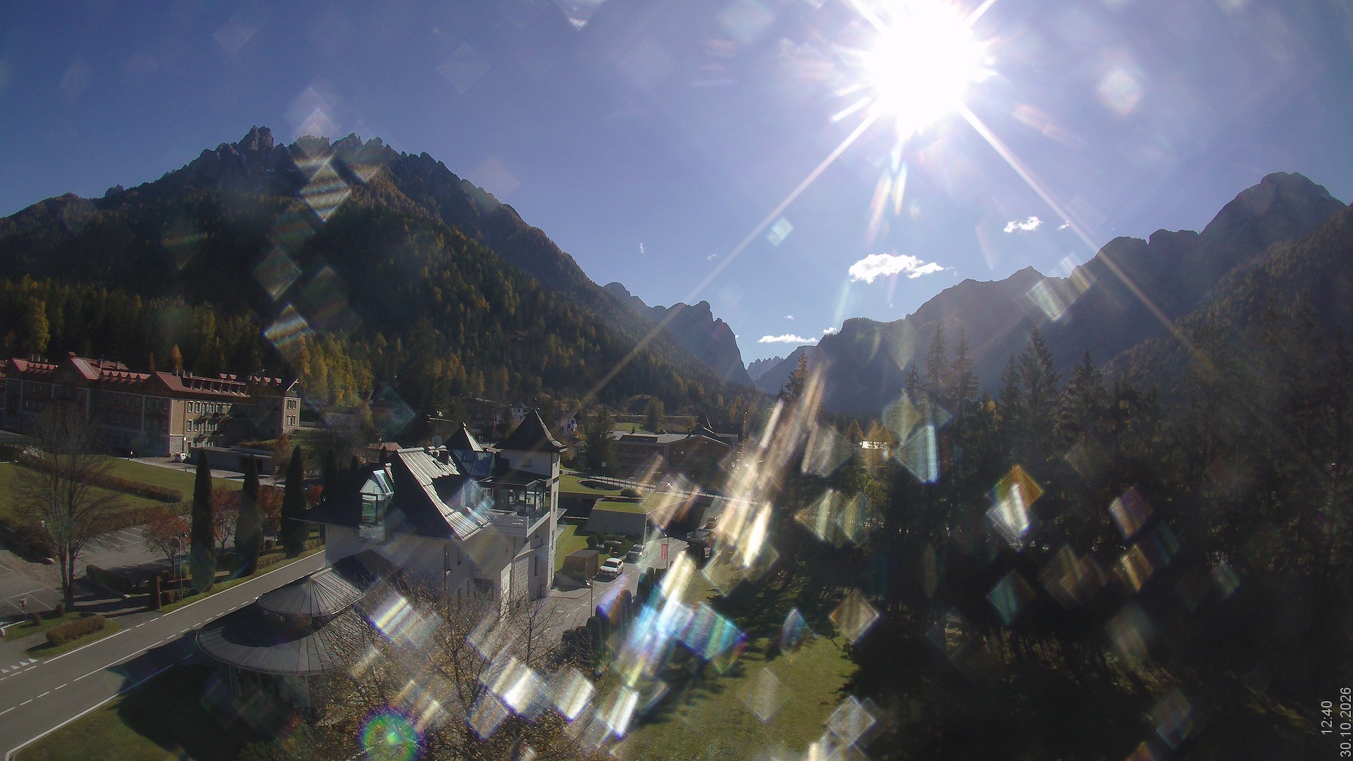Archived image Webcam Apparthotel Germania - Höhlenstein Valley