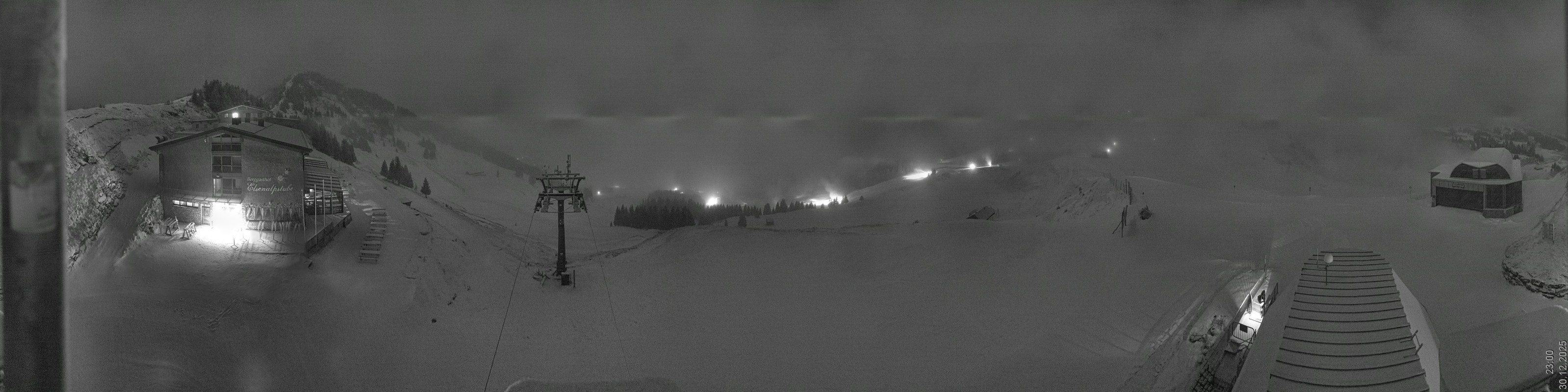 Archiv Foto Panorama Webcam Damüls an der Elsenalpstube