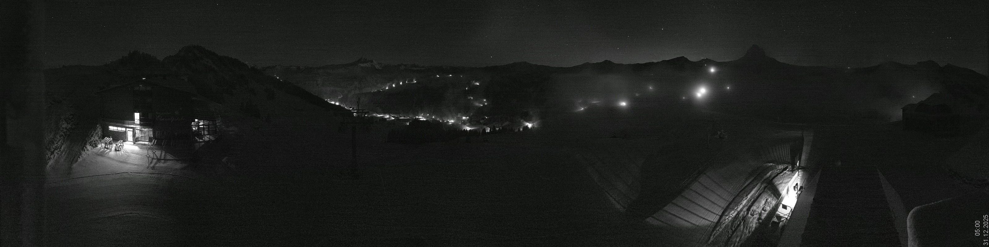 Archiv Foto Panorama Webcam Damüls an der Elsenalpstube