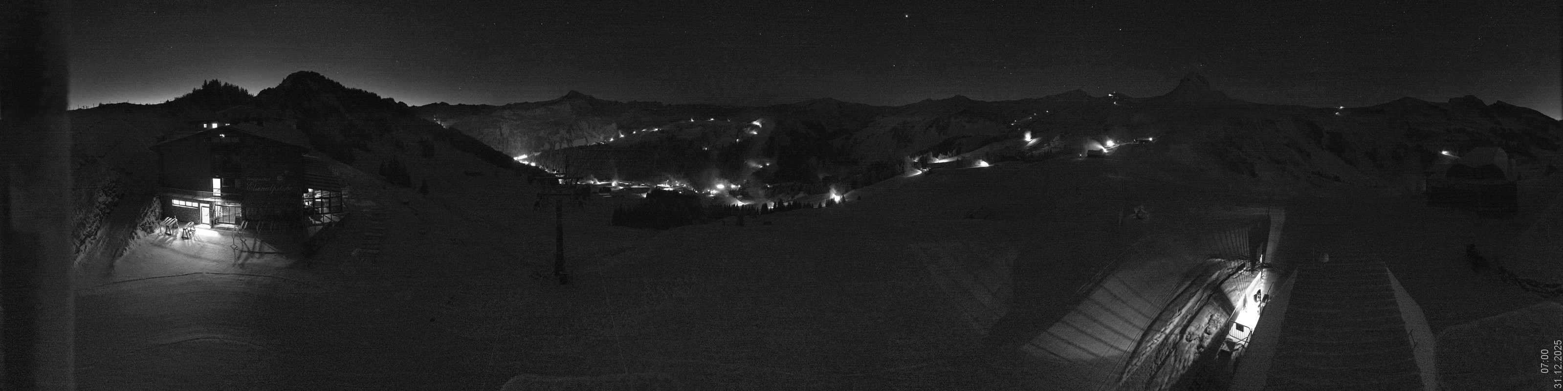 Archiv Foto Panorama Webcam Damüls an der Elsenalpstube