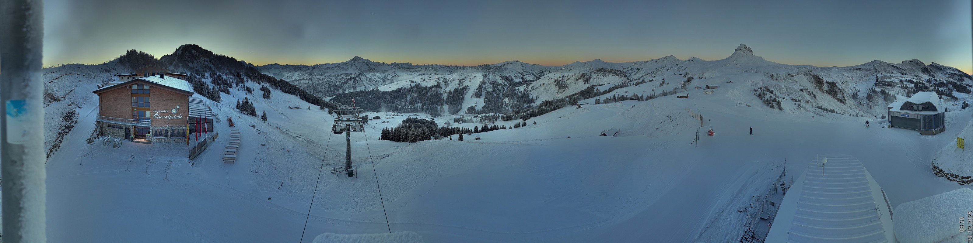 Archiv Foto Panorama Webcam Damüls an der Elsenalpstube