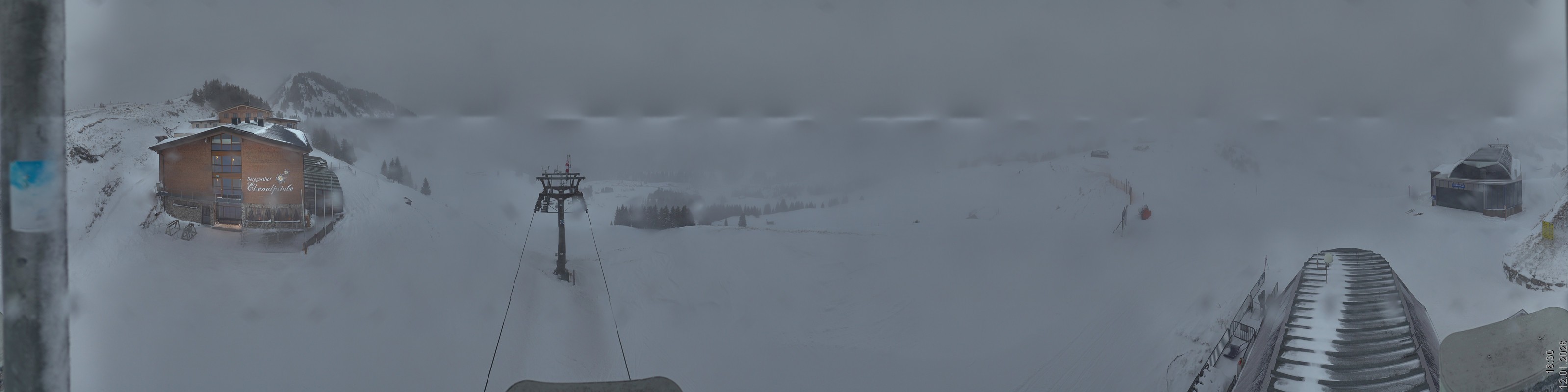 Archiv Foto Panorama Webcam Damüls an der Elsenalpstube