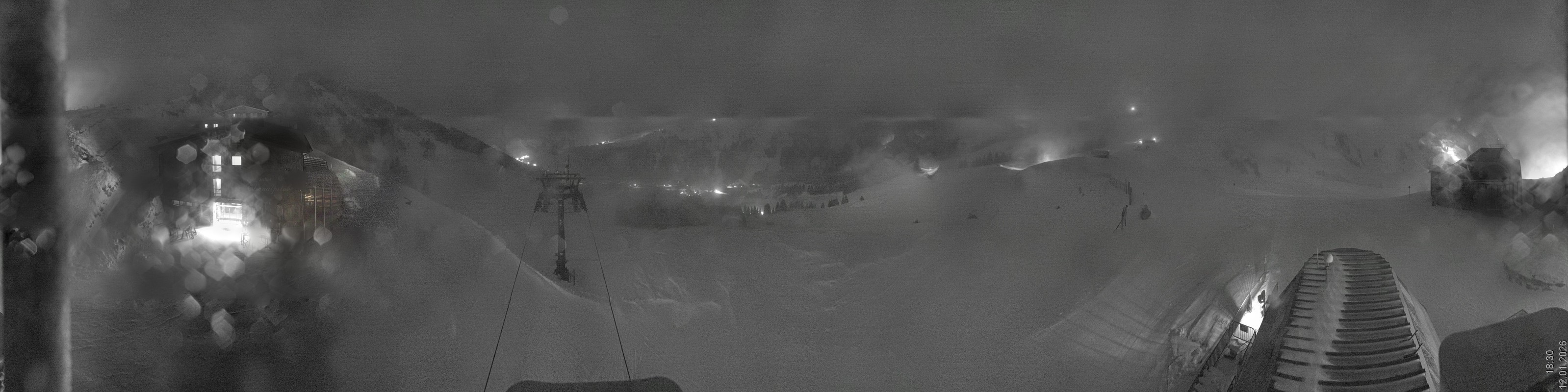 Archiv Foto Panorama Webcam Damüls an der Elsenalpstube