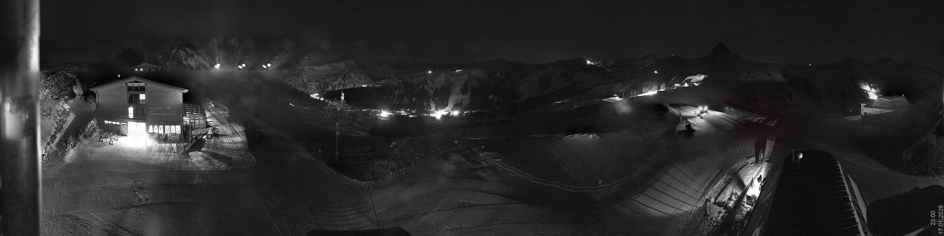 Archiv Foto Panorama Webcam Damüls an der Elsenalpstube