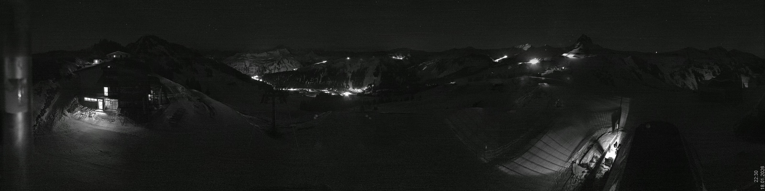 Archiv Foto Panorama Webcam Damüls an der Elsenalpstube