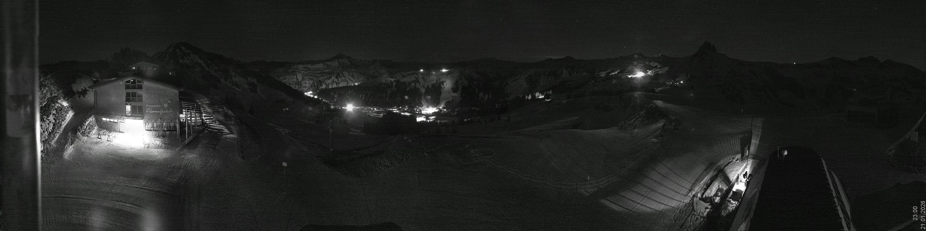 Archiv Foto Panorama Webcam Damüls an der Elsenalpstube