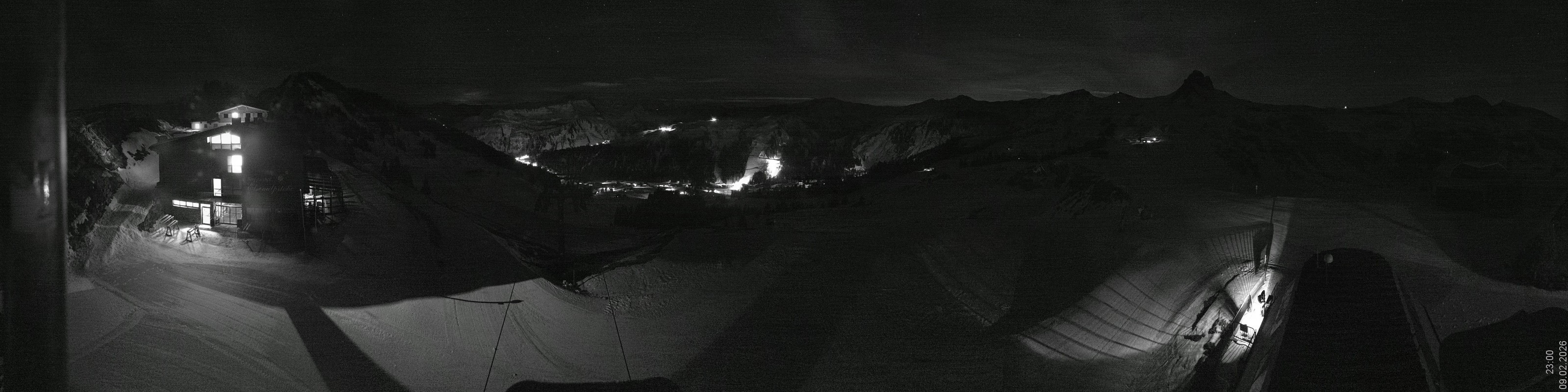 Archiv Foto Panorama Webcam Damüls an der Elsenalpstube