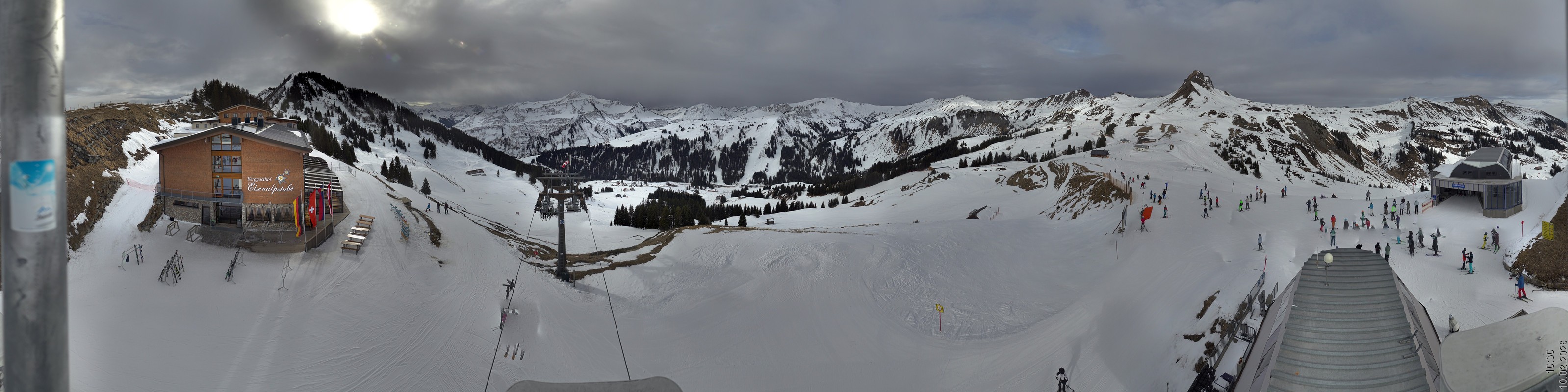 Archiv Foto Panorama Webcam Damüls an der Elsenalpstube