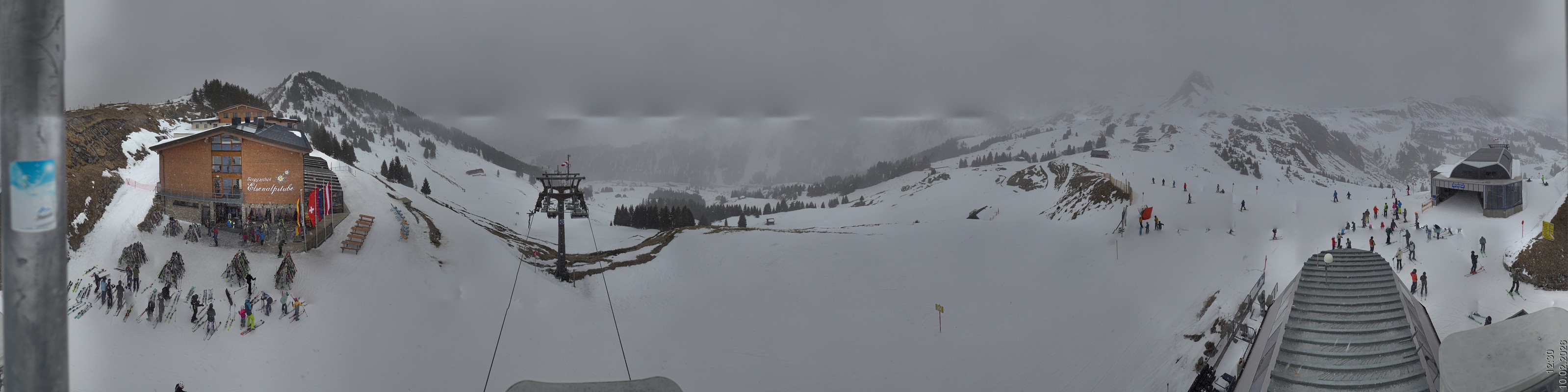 Archiv Foto Panorama Webcam Damüls an der Elsenalpstube