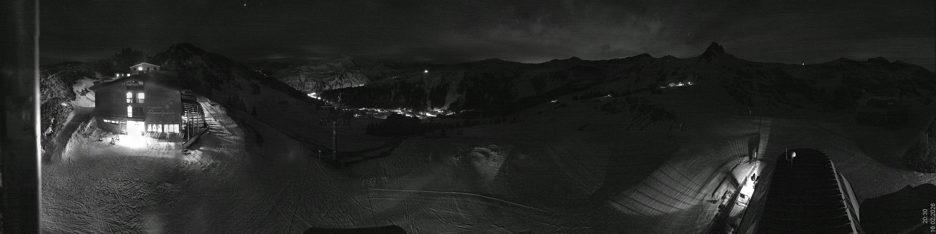 Archiv Foto Panorama Webcam Damüls an der Elsenalpstube