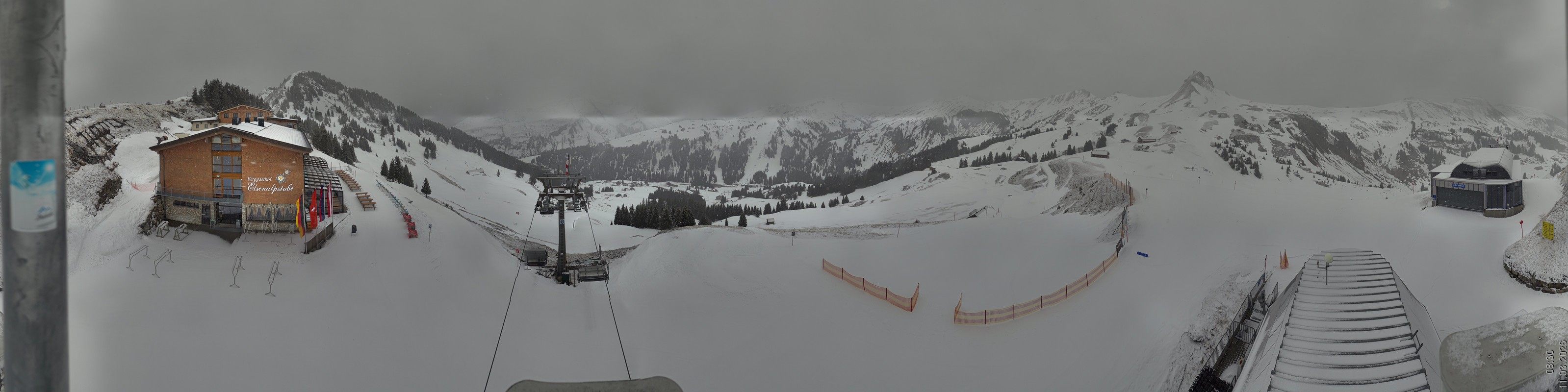 Archiv Foto Panorama Webcam Damüls an der Elsenalpstube