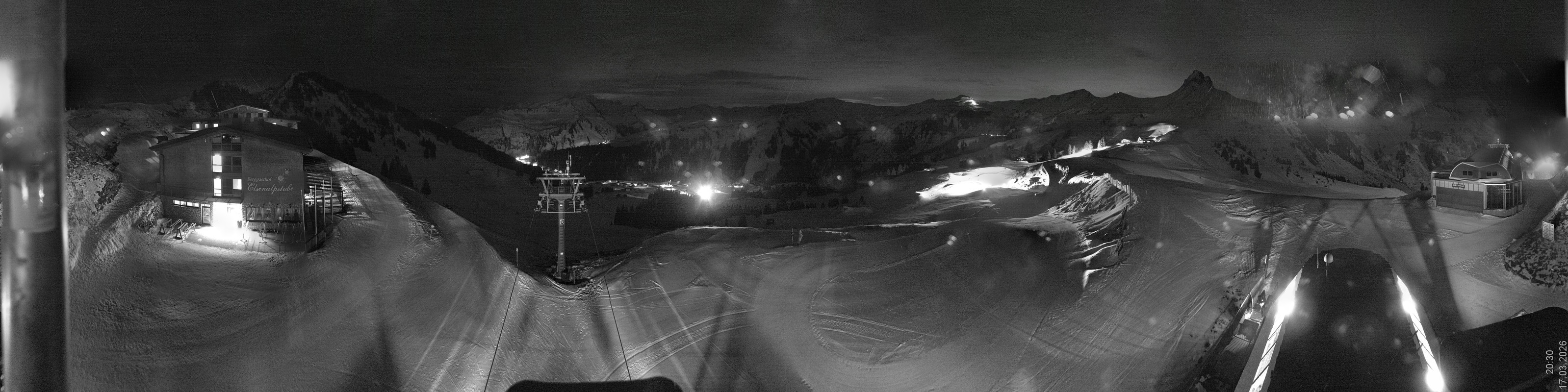 Archiv Foto Panorama Webcam Damüls an der Elsenalpstube