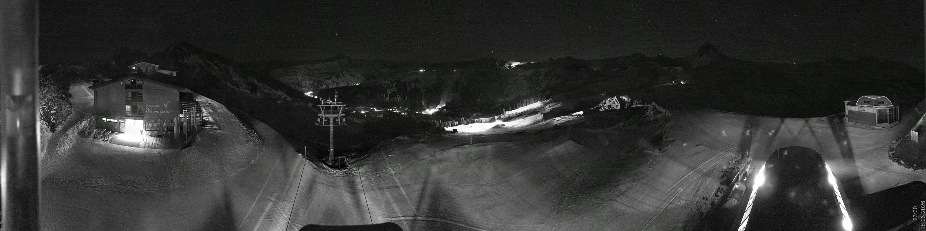 Archiv Foto Panorama Webcam Damüls an der Elsenalpstube