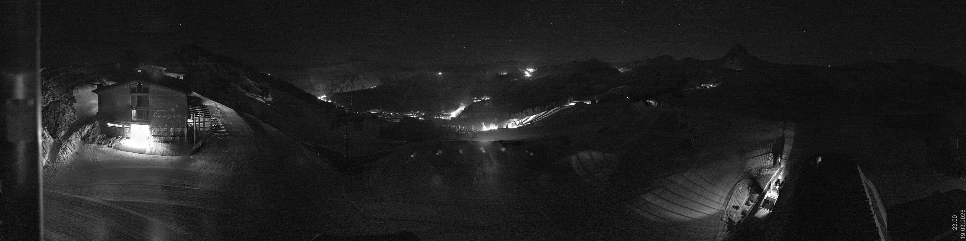 Archiv Foto Panorama Webcam Damüls an der Elsenalpstube