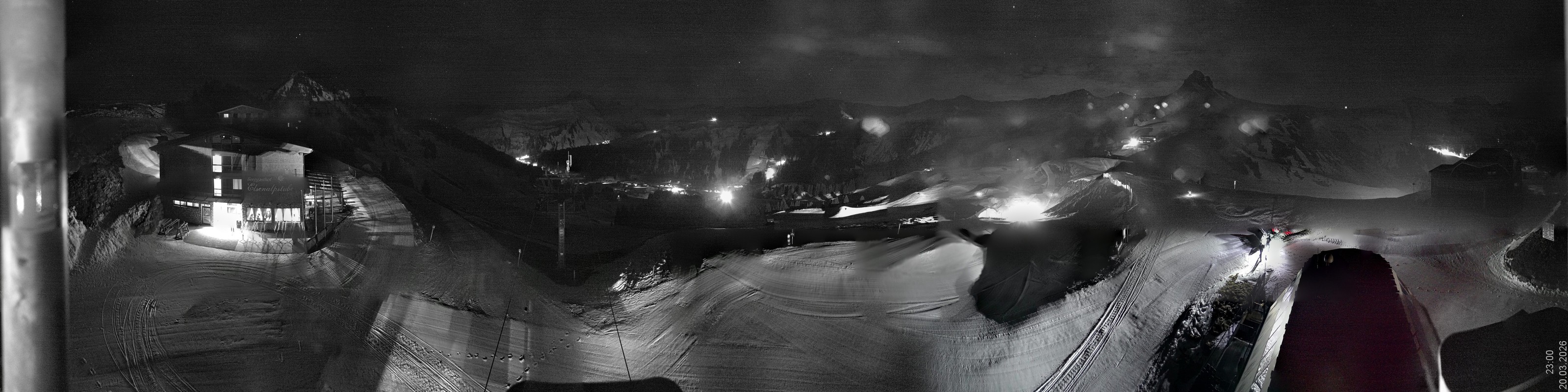 Archiv Foto Panorama Webcam Damüls an der Elsenalpstube