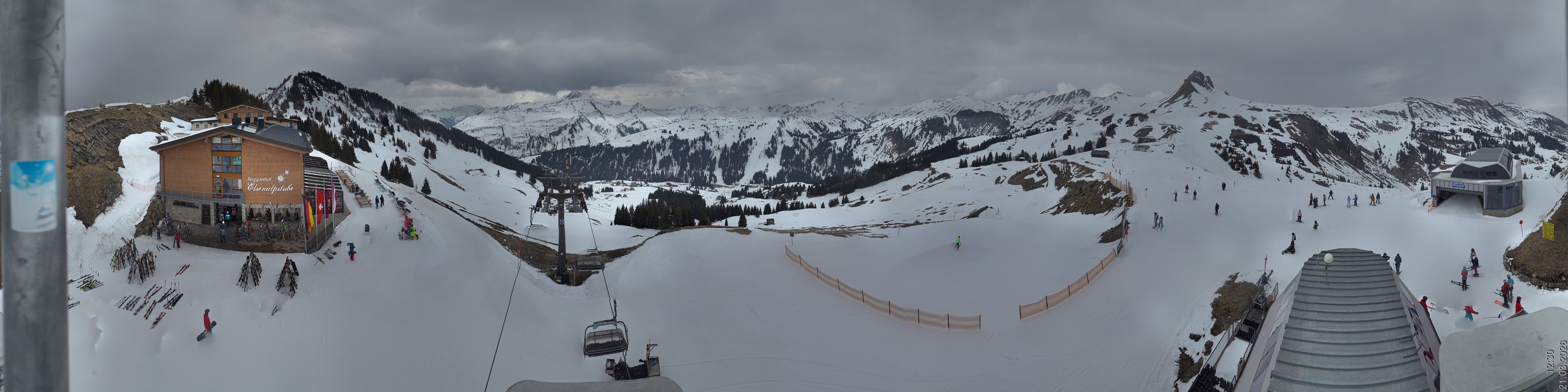 Archiv Foto Panorama Webcam Damüls an der Elsenalpstube
