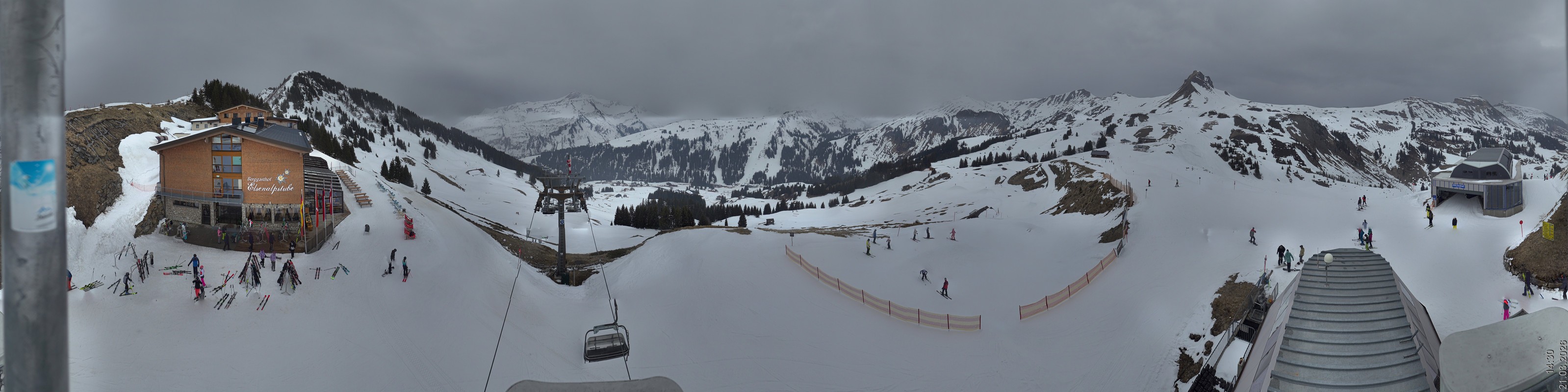 Archiv Foto Panorama Webcam Damüls an der Elsenalpstube