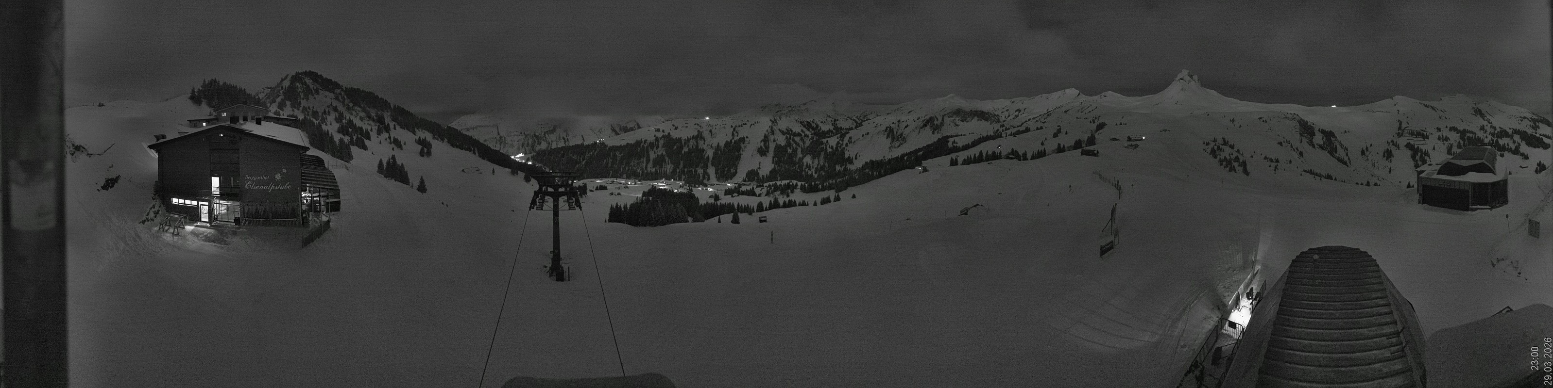 Archiv Foto Panorama Webcam Damüls an der Elsenalpstube