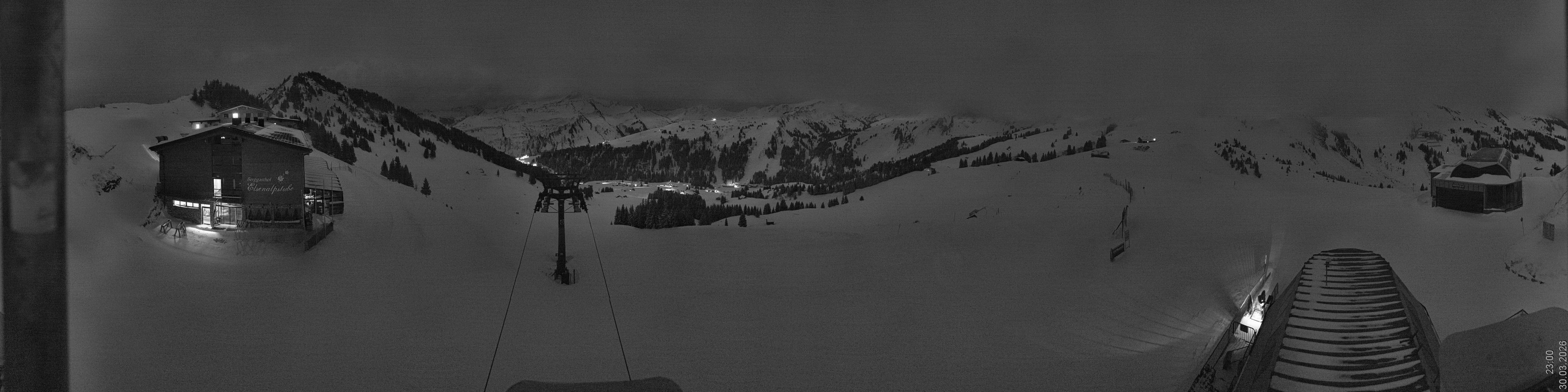 Archiv Foto Panorama Webcam Damüls an der Elsenalpstube