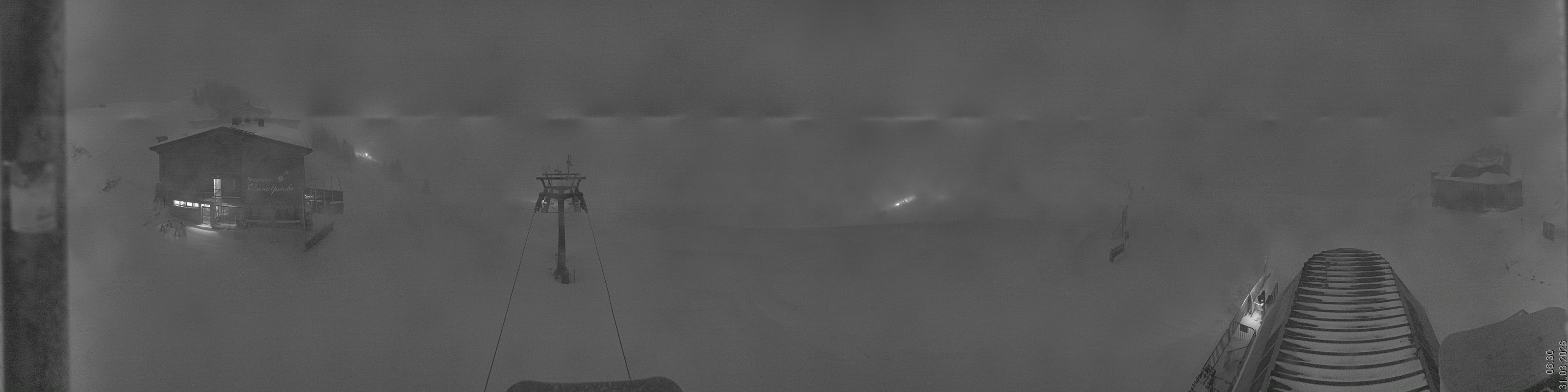 Archiv Foto Panorama Webcam Damüls an der Elsenalpstube