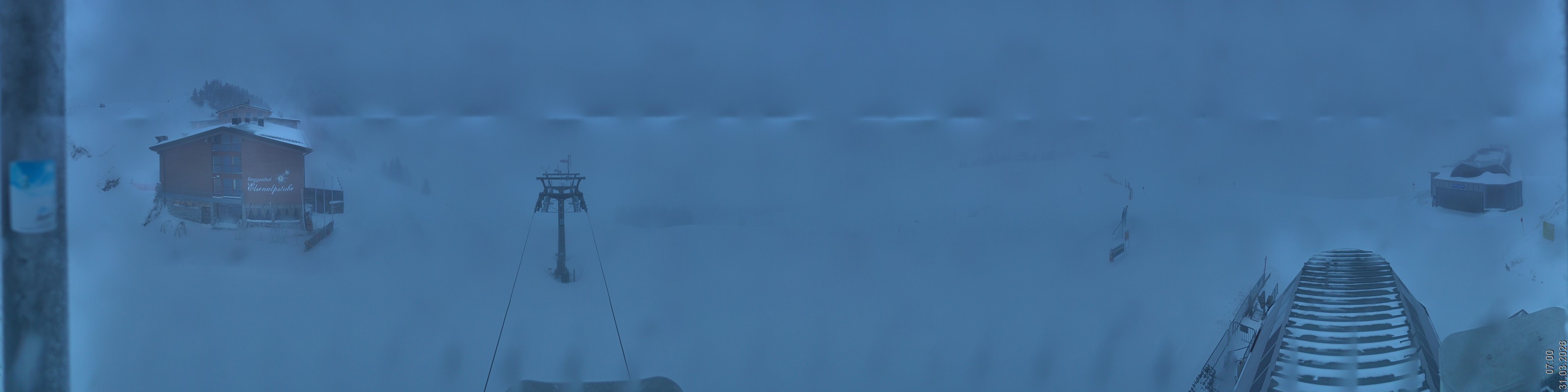 Archiv Foto Panorama Webcam Damüls an der Elsenalpstube