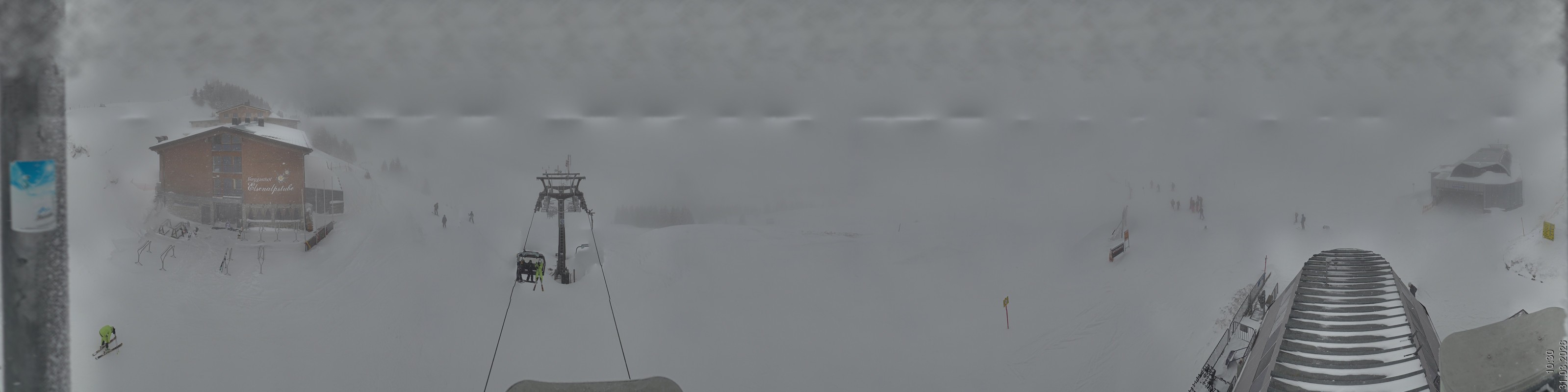 Archiv Foto Panorama Webcam Damüls an der Elsenalpstube