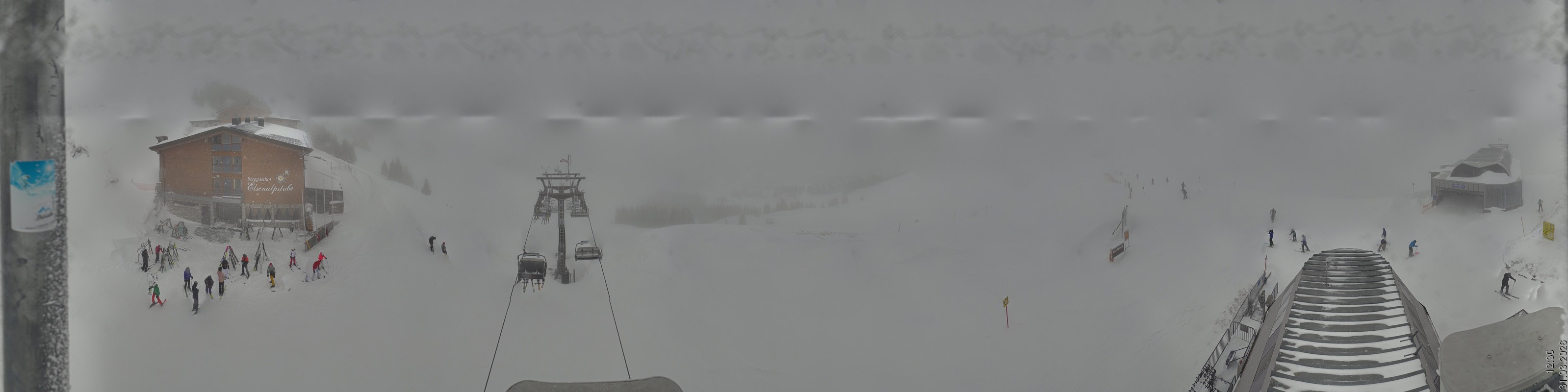 Archiv Foto Panorama Webcam Damüls an der Elsenalpstube