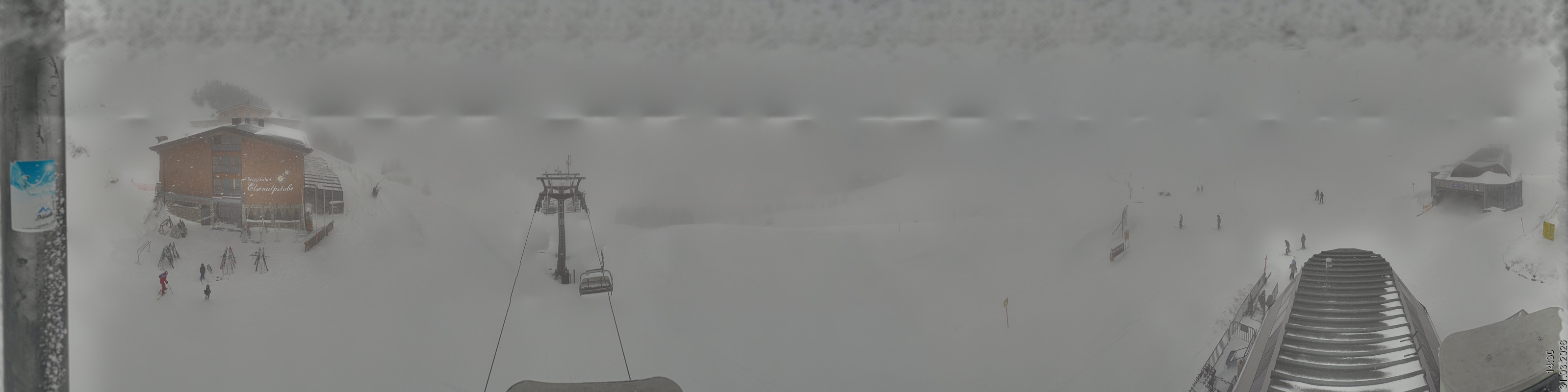 Archiv Foto Panorama Webcam Damüls an der Elsenalpstube