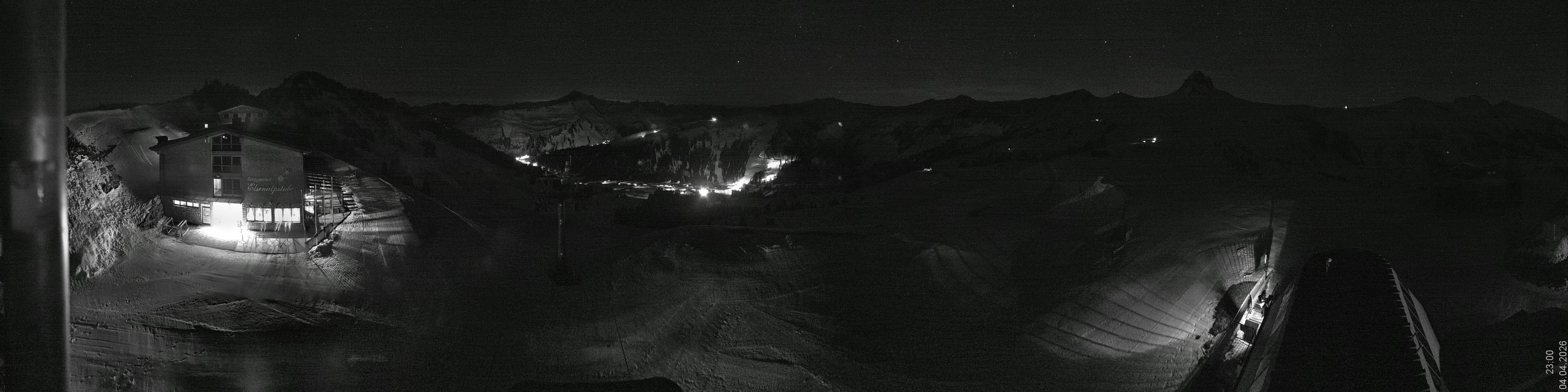 Archiv Foto Panorama Webcam Damüls an der Elsenalpstube