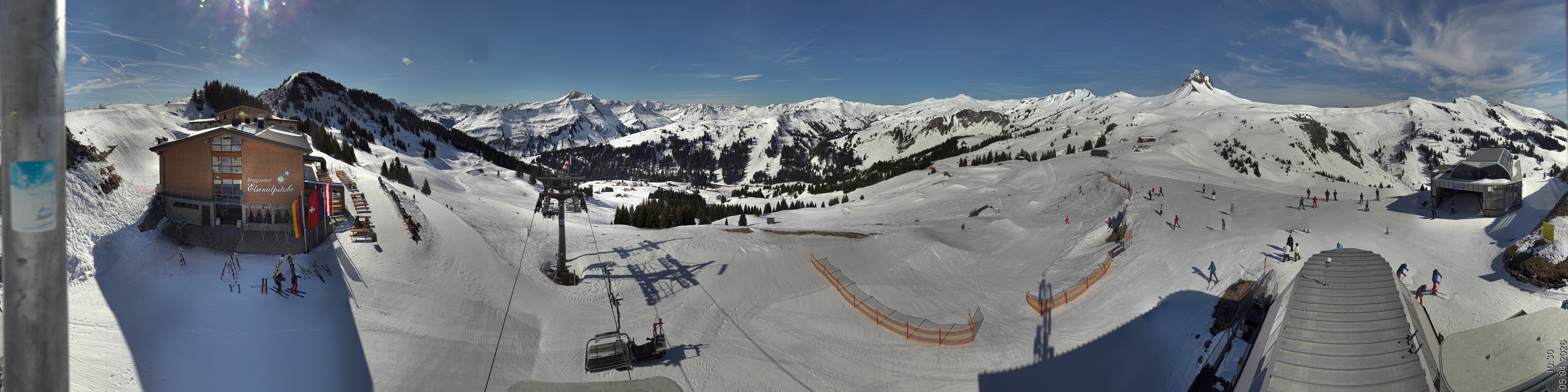 Archiv Foto Panorama Webcam Damüls an der Elsenalpstube