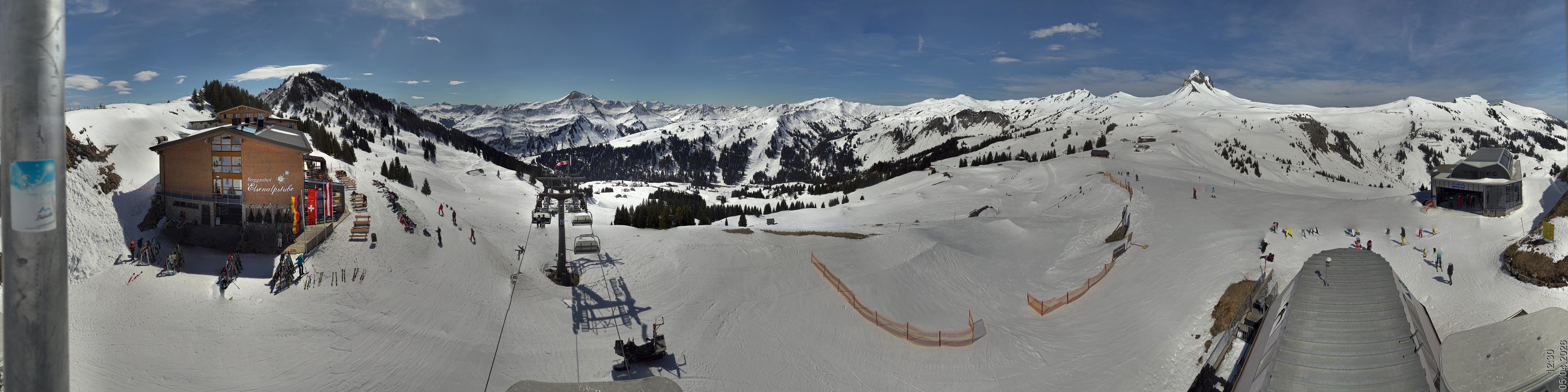 Archiv Foto Panorama Webcam Damüls an der Elsenalpstube