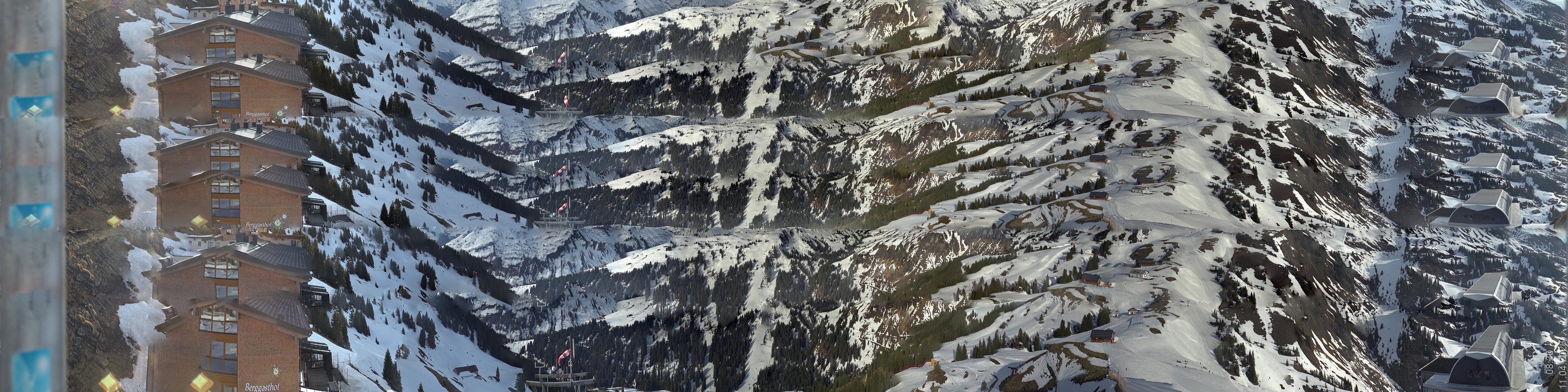 Archiv Foto Panorama Webcam Damüls an der Elsenalpstube