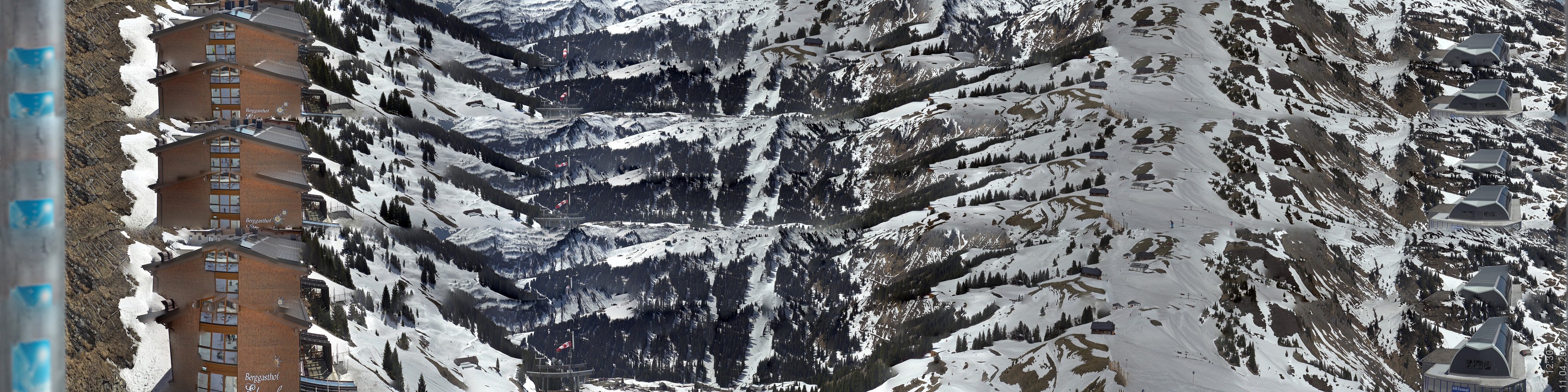 Archiv Foto Panorama Webcam Damüls an der Elsenalpstube