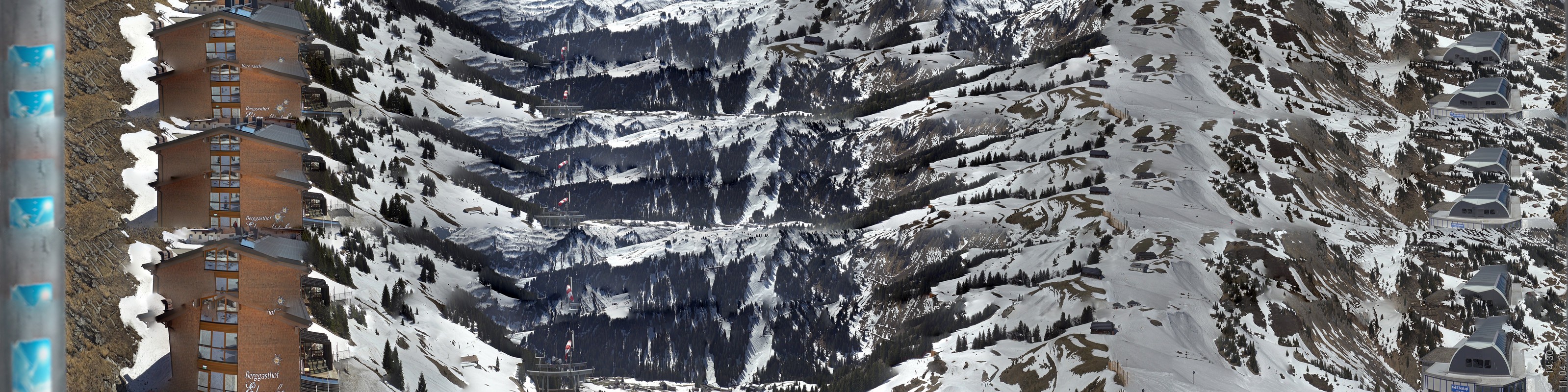 Archiv Foto Panorama Webcam Damüls an der Elsenalpstube