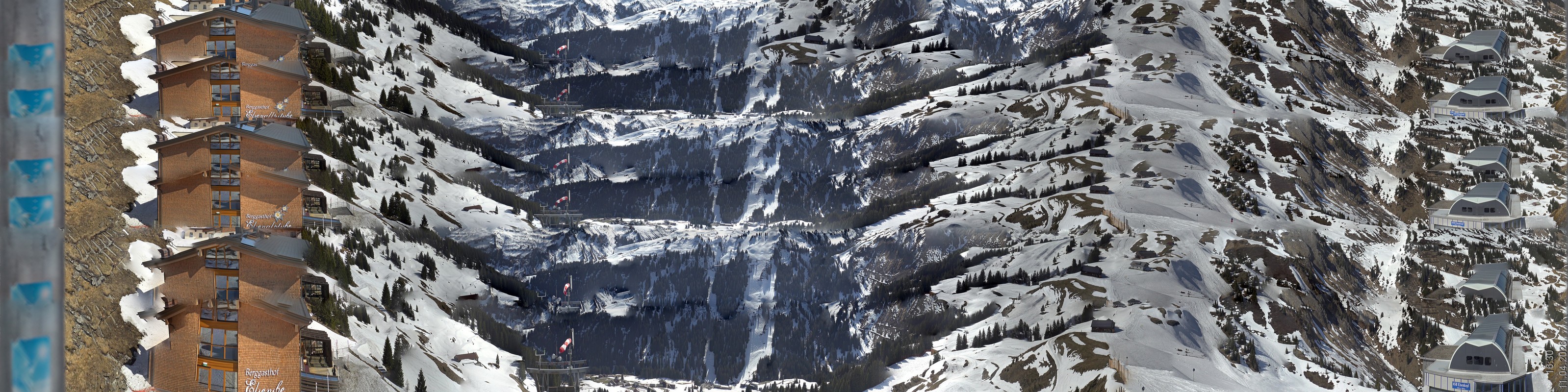 Archiv Foto Panorama Webcam Damüls an der Elsenalpstube