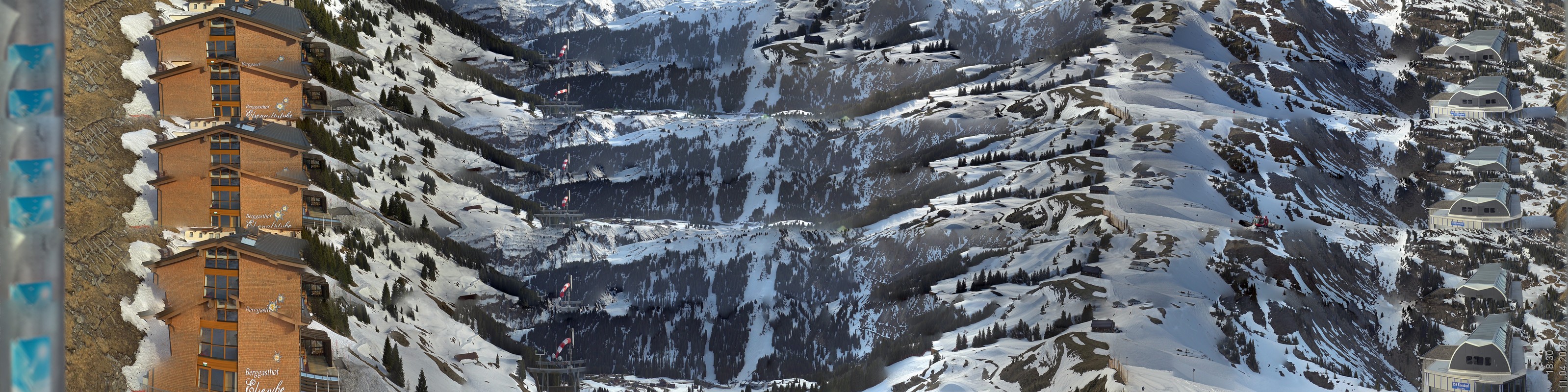 Archiv Foto Panorama Webcam Damüls an der Elsenalpstube