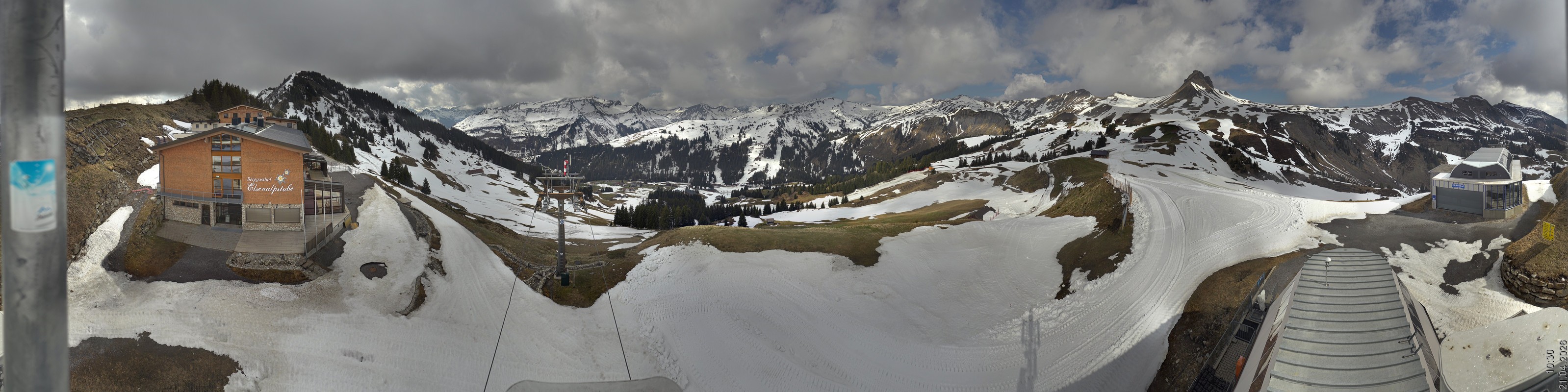 Archiv Foto Panorama Webcam Damüls an der Elsenalpstube