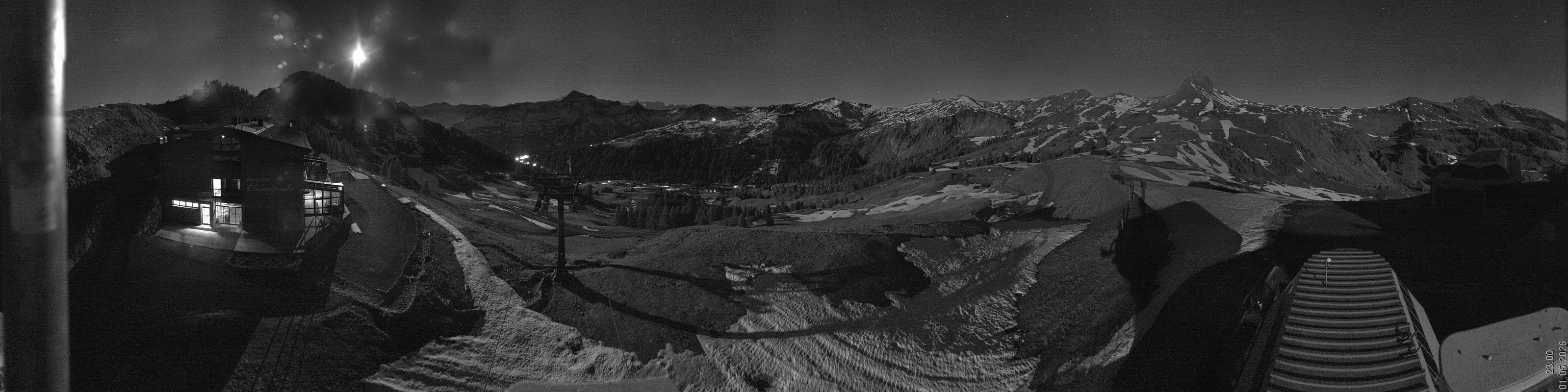 Archiv Foto Panorama Webcam Damüls an der Elsenalpstube