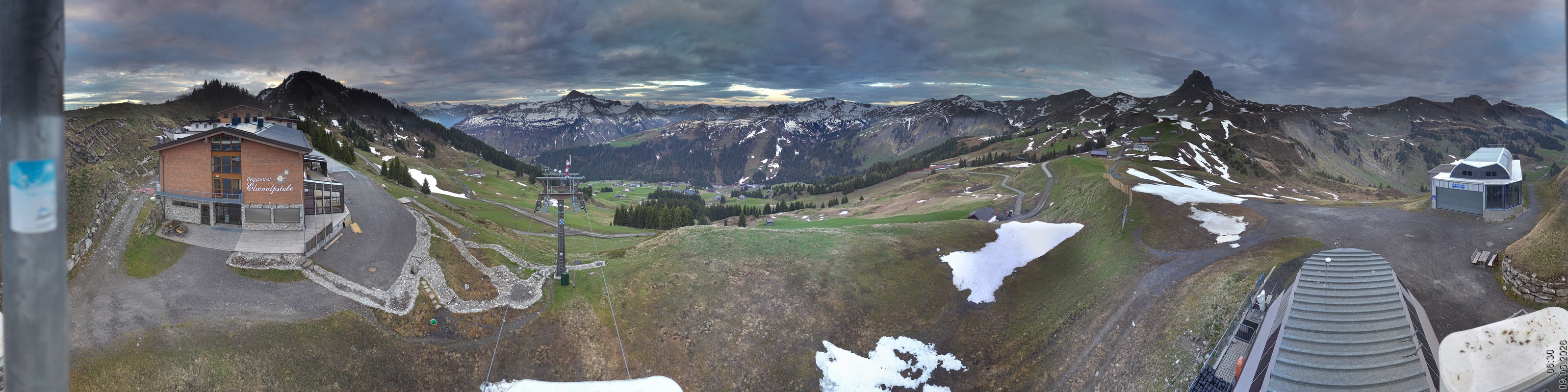 Archiv Foto Panorama Webcam Damüls an der Elsenalpstube