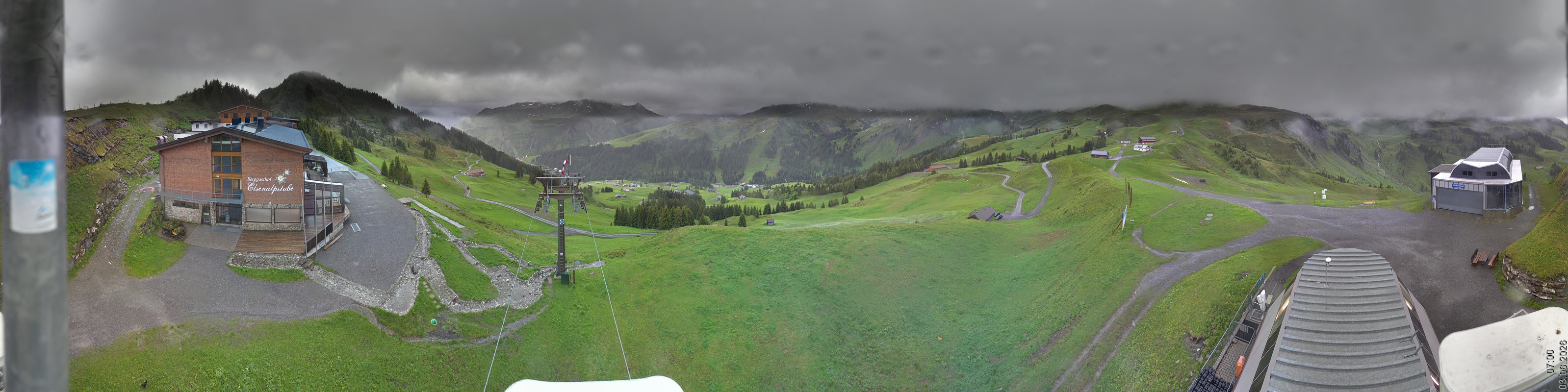 Archiv Foto Panorama Webcam Damüls an der Elsenalpstube