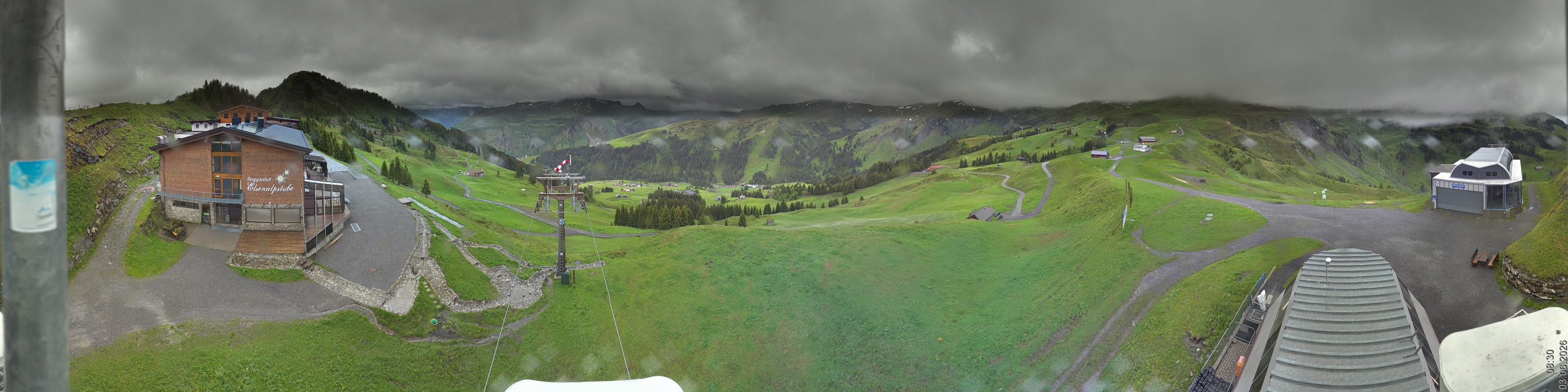 Archiv Foto Panorama Webcam Damüls an der Elsenalpstube