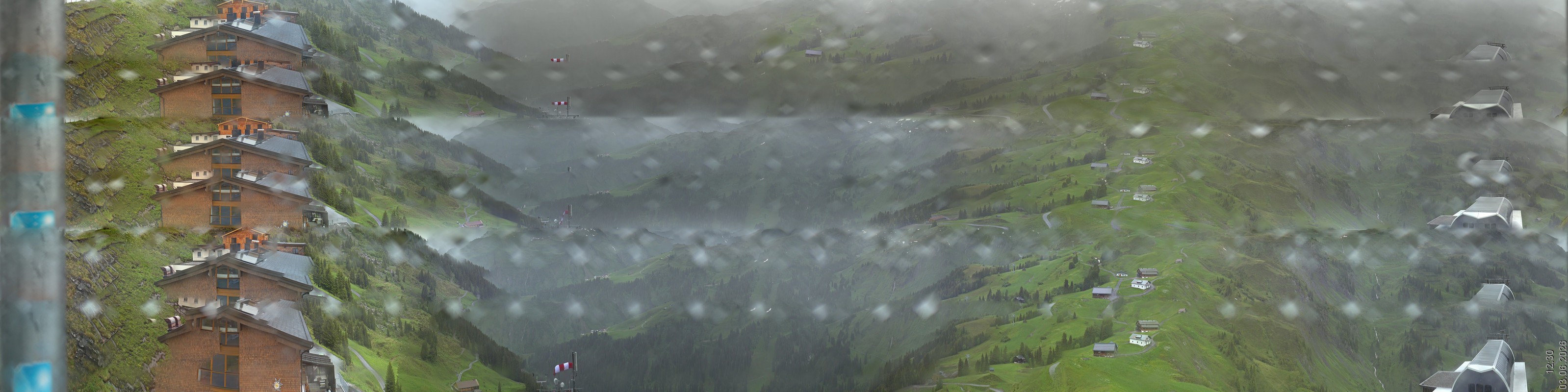 Archiv Foto Panorama Webcam Damüls an der Elsenalpstube